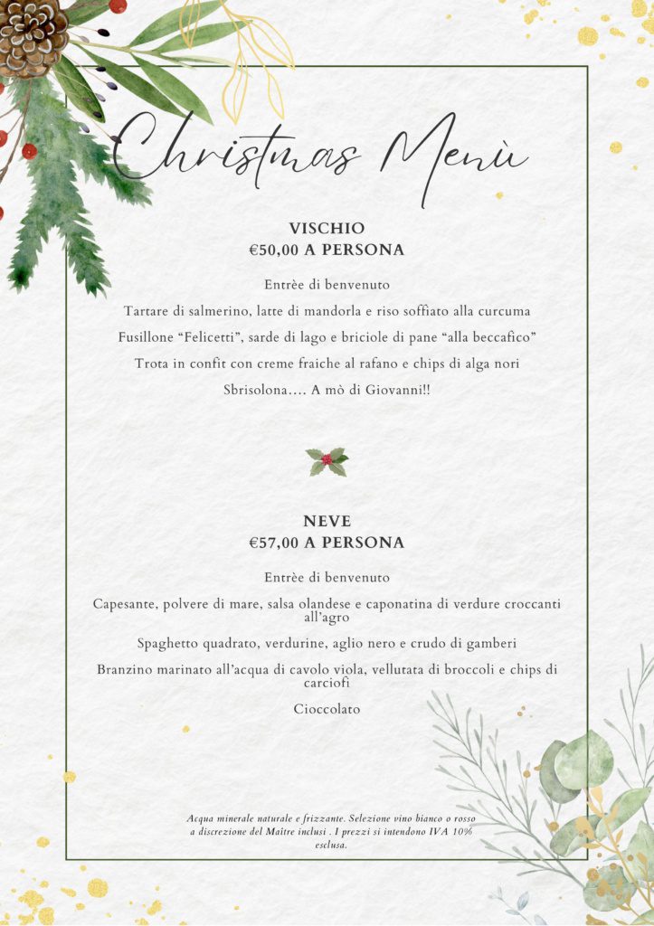 cene aziendali christmas menù 2
